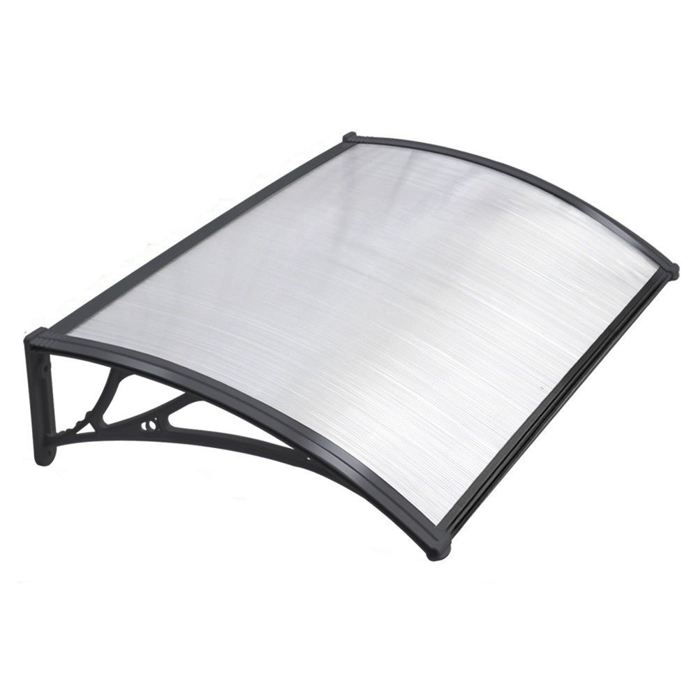 VERTAK Corrosion Resistance Window Awning Polycarbonate Retractable Solid Door Rain Canopy