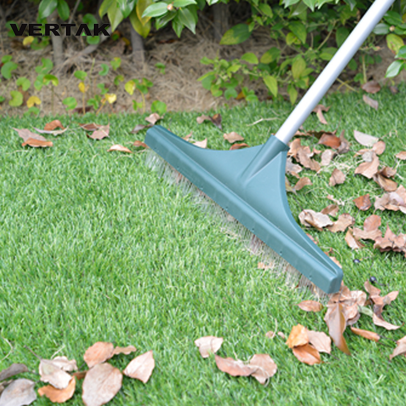 Vertak multifunctional artificial grass cleaner telescopic handle landscape sweeping brush broom