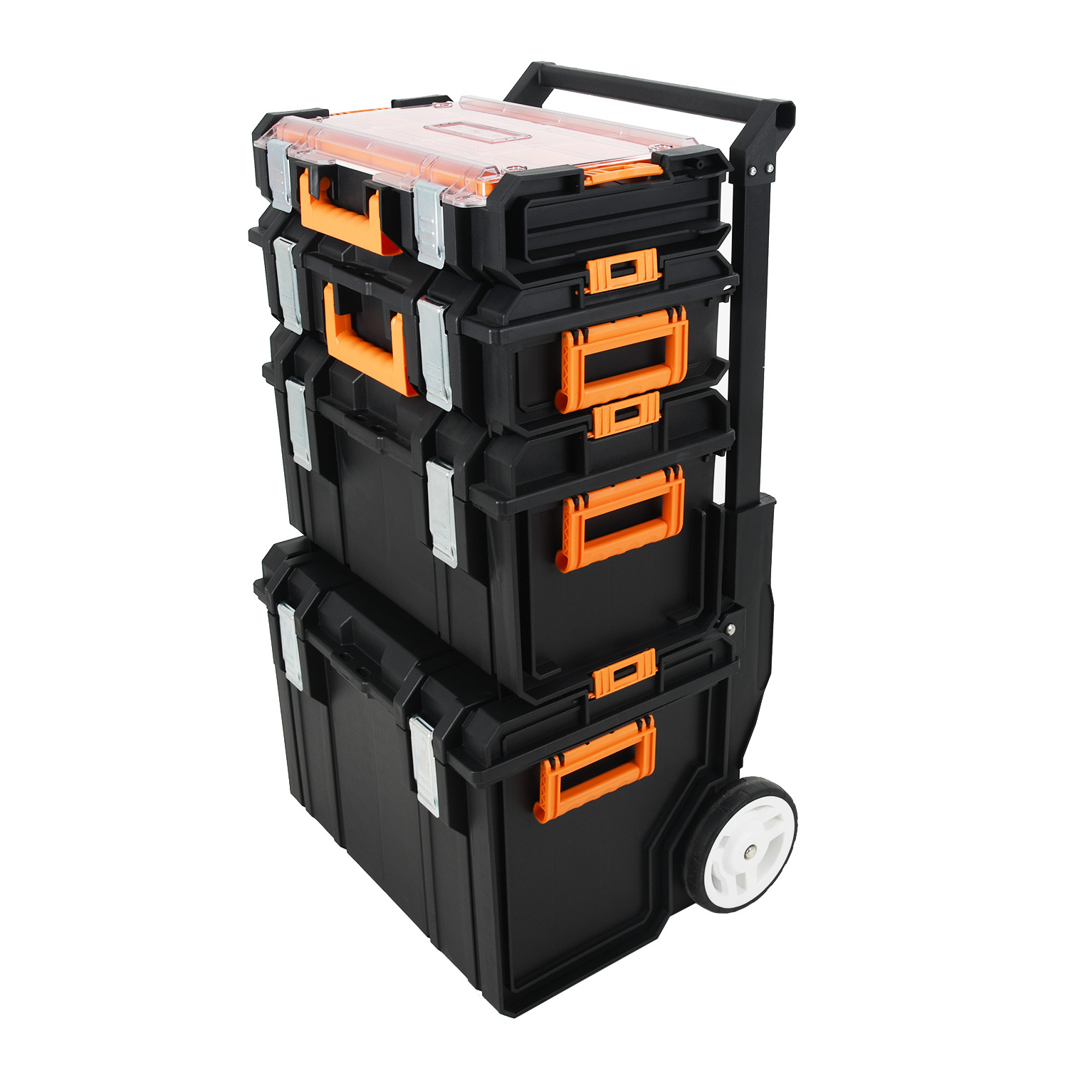 Vertak large capacity removable workshop trolley tool box organizer garage tool box with wheels