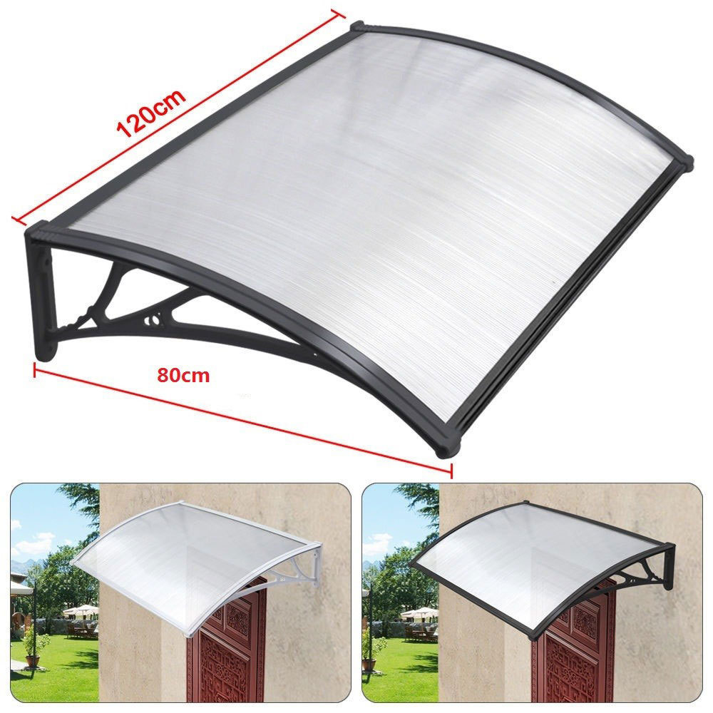 VERTAK modern door canopy clear PC board outdoor awning window canopy rain shelter for front door