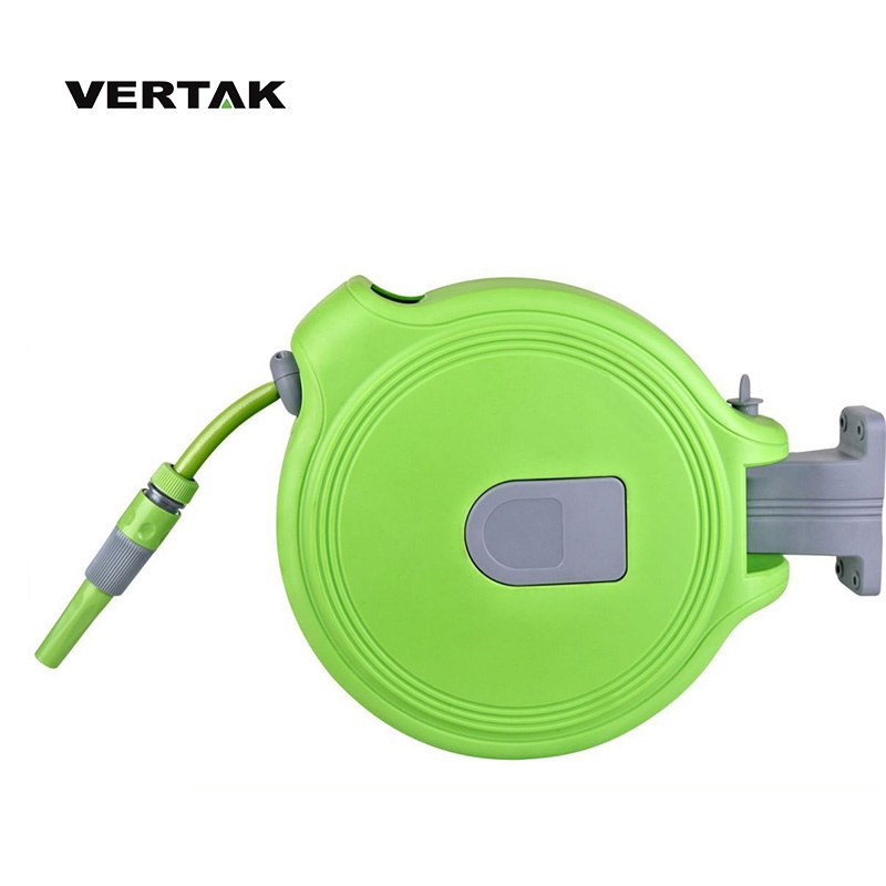 VERTAK 20m automatic rewind retractable PVC watering hose reel