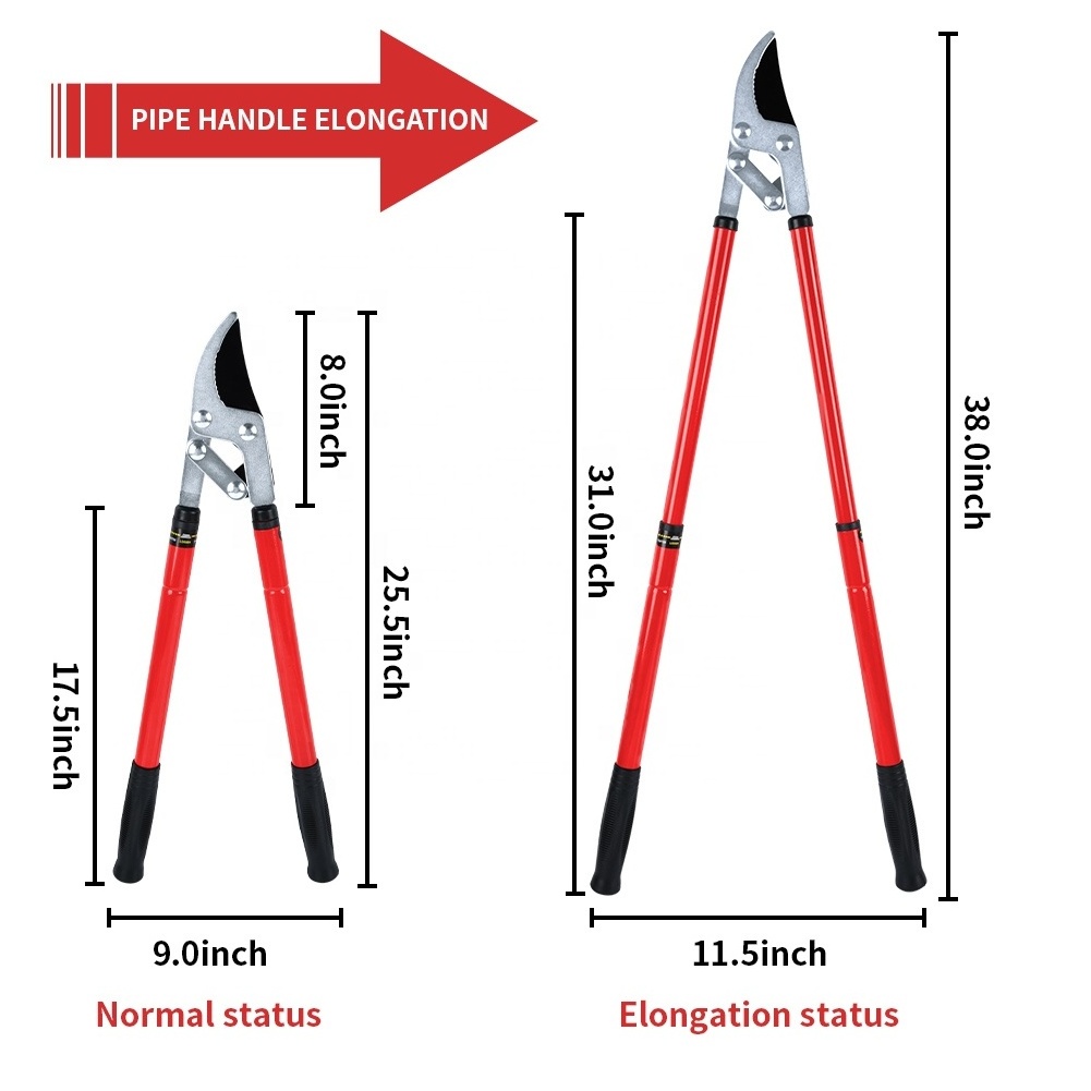 Adjustable Garden Cutting tools Long Reach Telescopic Bypass Loppers Lopping Shear