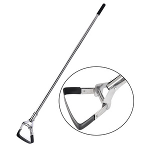 Vertak chinese stainless steel rod garden hoe with handle adjustable stirrup hoe for weeding