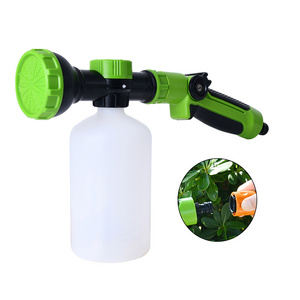 Vertak 8 rations car hose foam sprayer garden 500ml capacity thumb control hose end sprayer