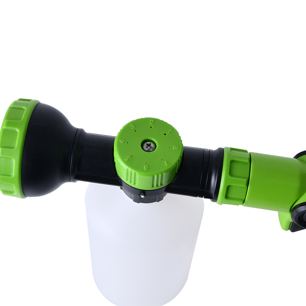 Vertak 8 rations car hose foam sprayer garden 500ml capacity thumb control hose end sprayer