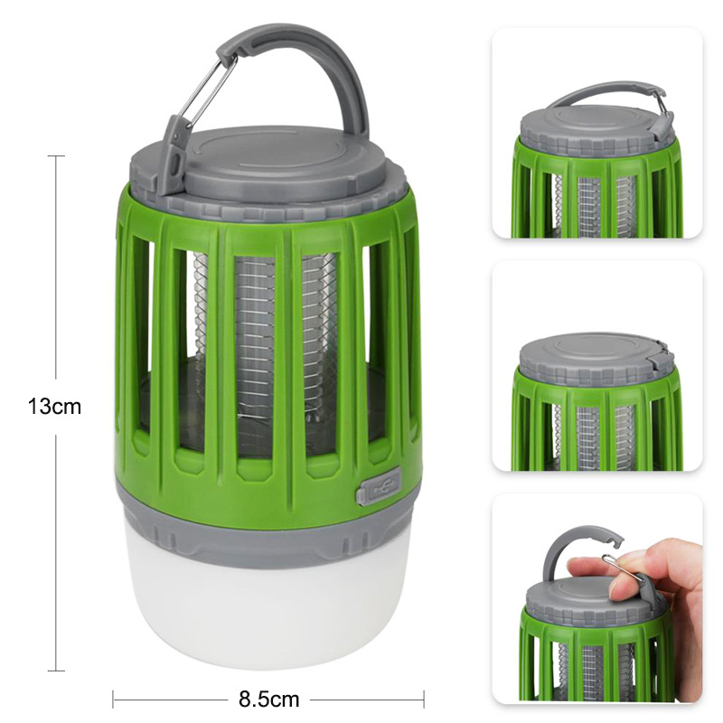 VERTAK USB rechargeable Camping Lantern Bug Buster Bulb Zapper Tent Light Portable Led and Emergency Lamp Repellent Fly Killer