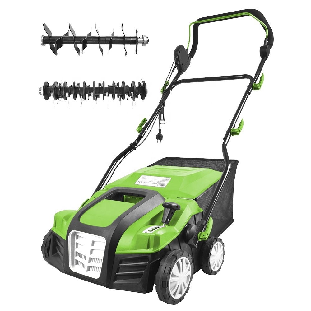 Vertak 2000W Electric Power Garden Dethatcher Raker Hand Push Lawn Scarifier Aerator