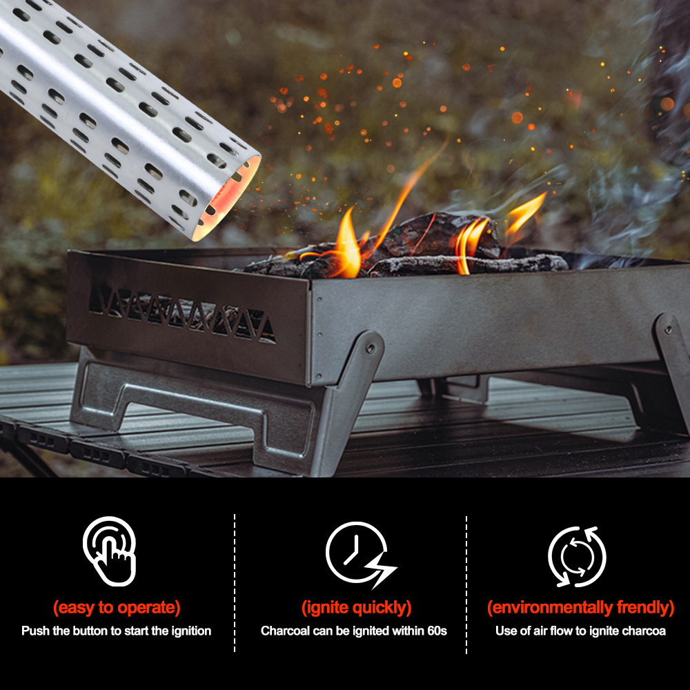 VERTAK 2000W Camping Stove Wood Burning Firelighter Gun Fire Lighters BBQ Weed Burner Charcoal Fire Starter For Cooking Barbecue