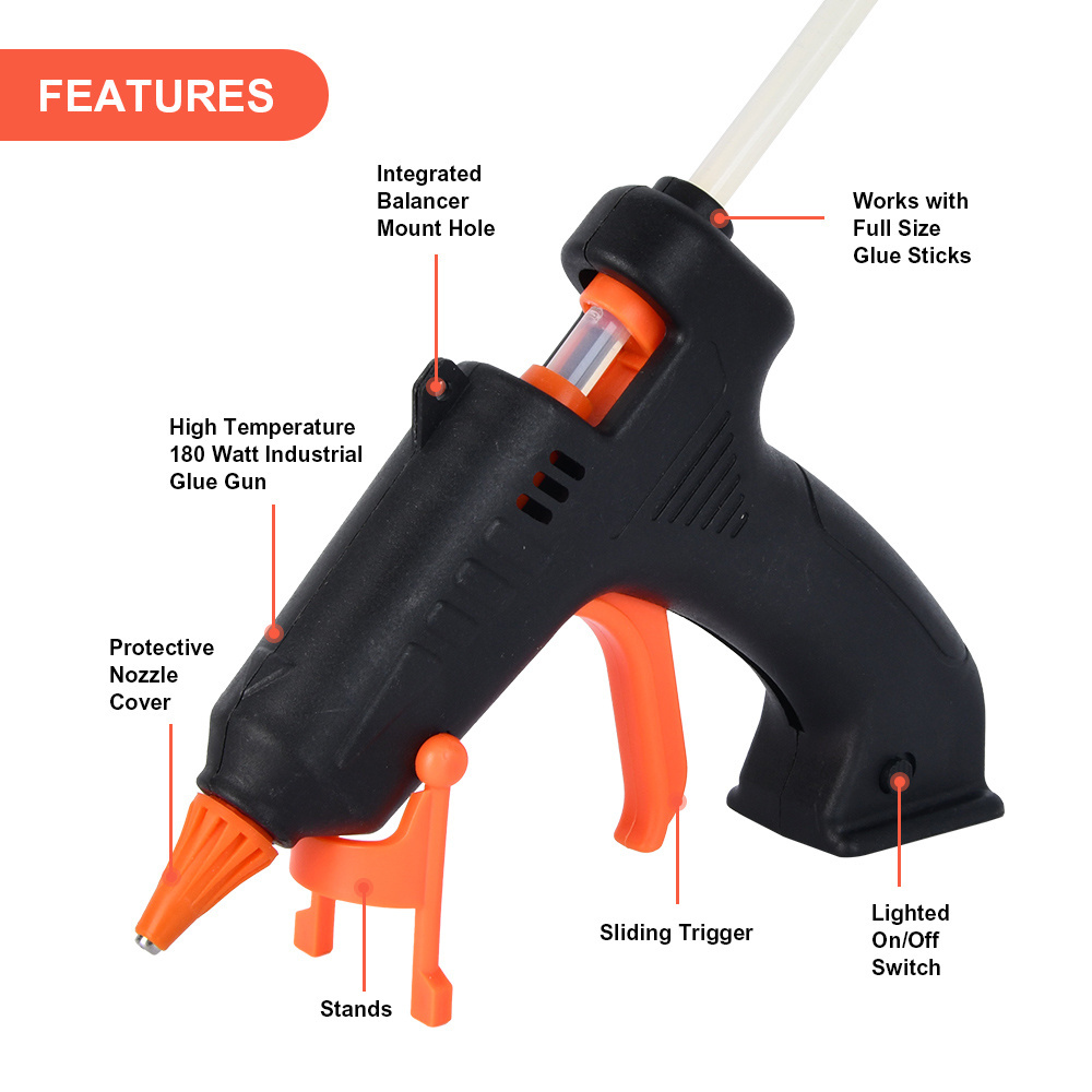 Vertak Industrial battery powered hot melt glue gun cordless manual mini glue gun with nozzle cover