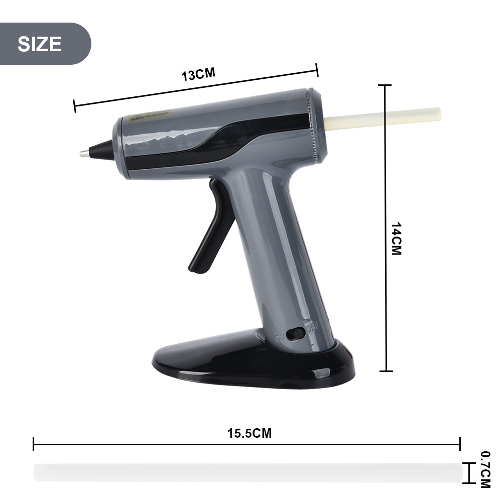 Vertak Upgraded crafts hot glue gun cordless traditional festival glue melting gun for school