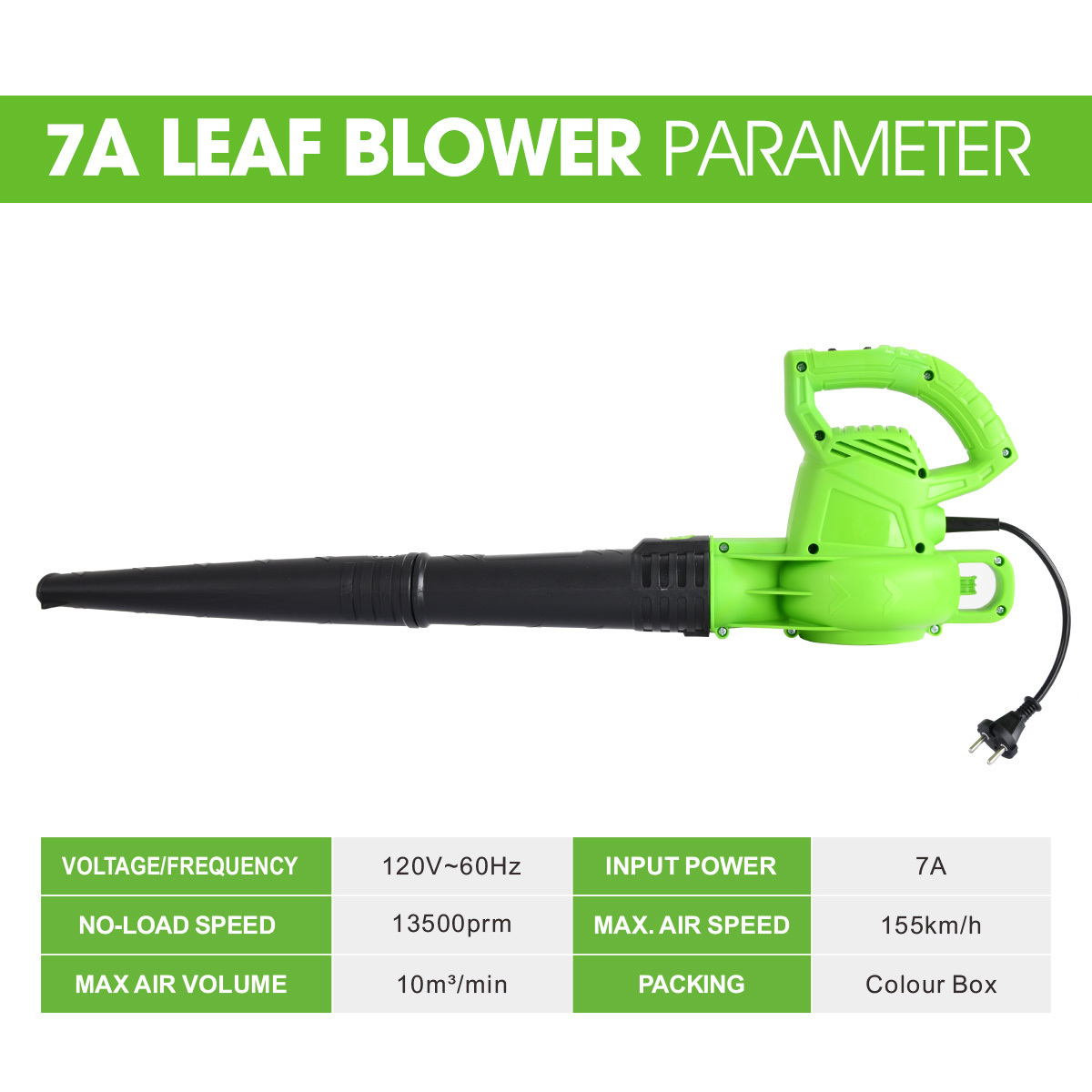 Vertak 7A 120V Professional Low Noise Li-ion Blower Vacuum Cleaner Garden Lithium Leaf Blower For Moving Heavier Objects