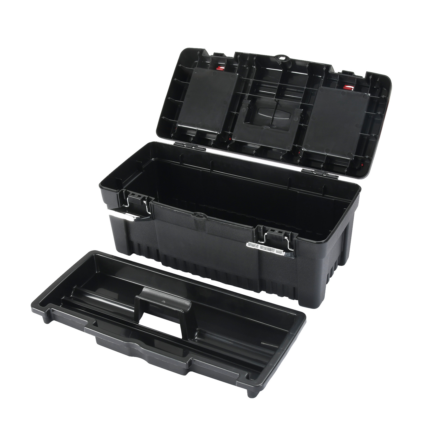 Vertak 4 in 1 tool storage plastic tool box set heavy duty mechanic empty toolbox tool organizer