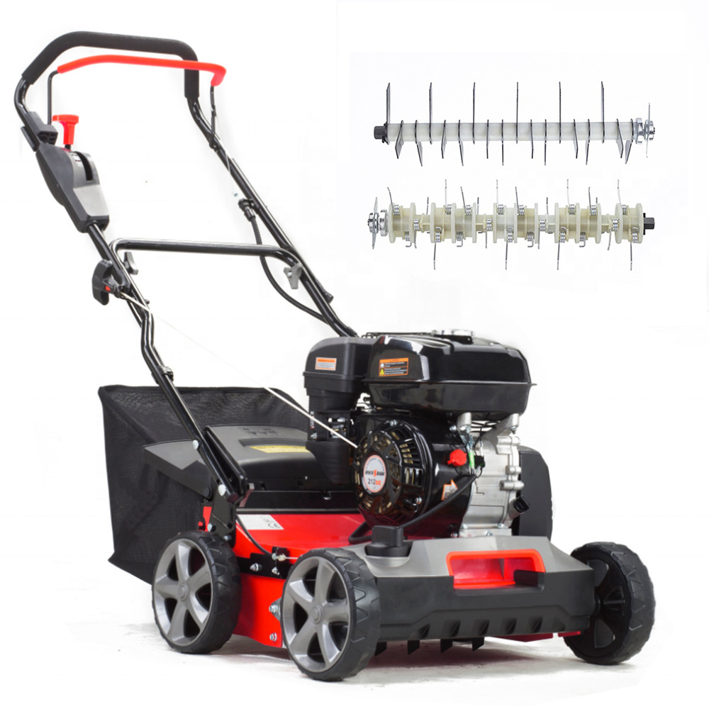 VERTAK gasoline lawn scarifier machine powerful petrol scarifier raker dethatcher