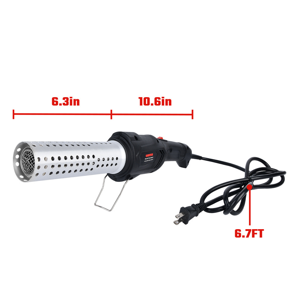 Vertak 2000W electric lighter bbq electric starter convenient charcoal lighter blower with stainless steel grid