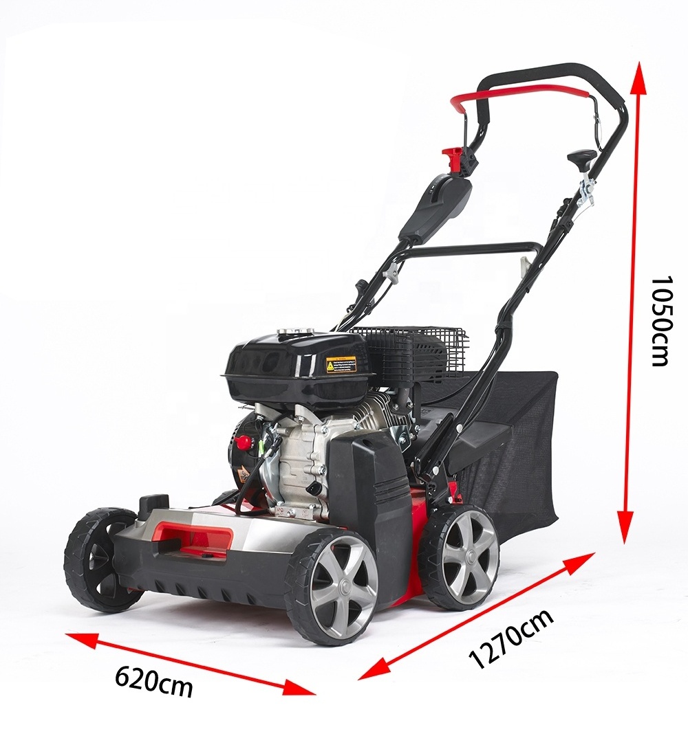 VERTAK Outdoor 212CC Petrol Lawn Soil Loosen Machine  2 in 1 Garden Grass Scarifier