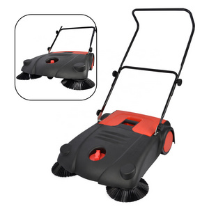 VERTAK plastic professional manual hand push floor sweeper machine easy operate leaf sweeper