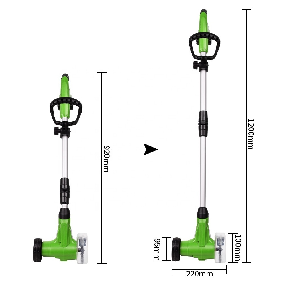 Vertak 2000mAH professional street edger sweeper battery artificial grass power sweeper cordless