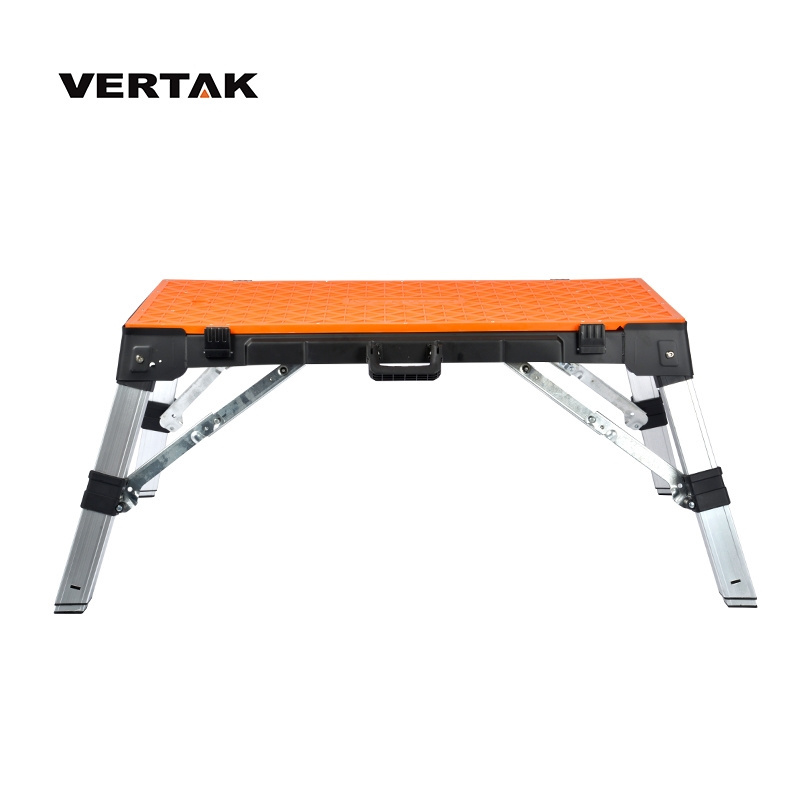 VERTAK Portable Working Table 4 in 1 Woodworking Benches With Aluminum Stand And Plastic Platform