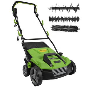 VERTAK 1600W Garden electric dethatcher 2 in 1 lawn raker scarifier