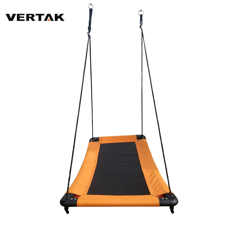 VERTAK Rectangular Platform Hanging Outdoor Swing For Tree Backyard Garden