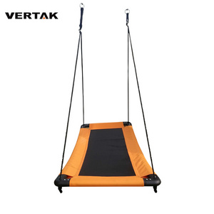 VERTAK Rectangular Platform Hanging Outdoor Swing For Tree Backyard Garden