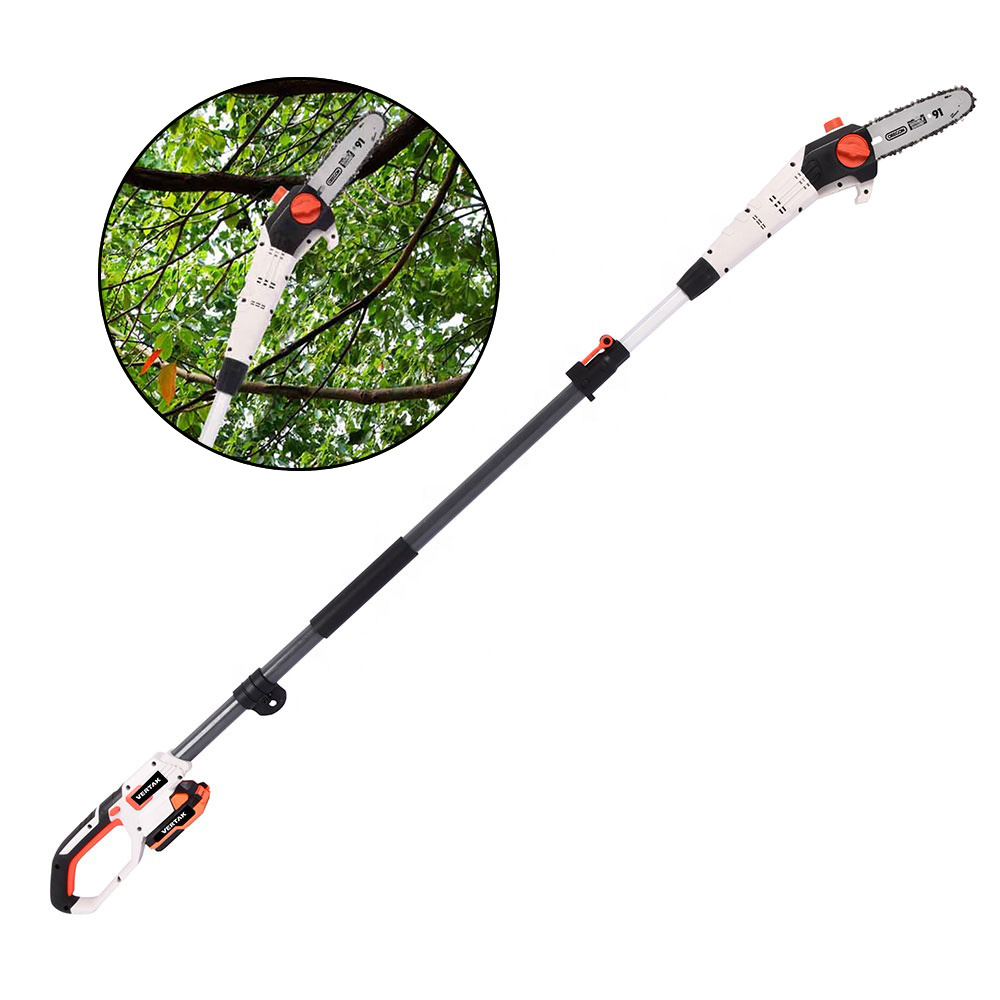 VERTAK Extendable Chainsaw Pole Saw DIY Grade Telescopic Brush Cutter Chainsaw Pole with Convenient Handle