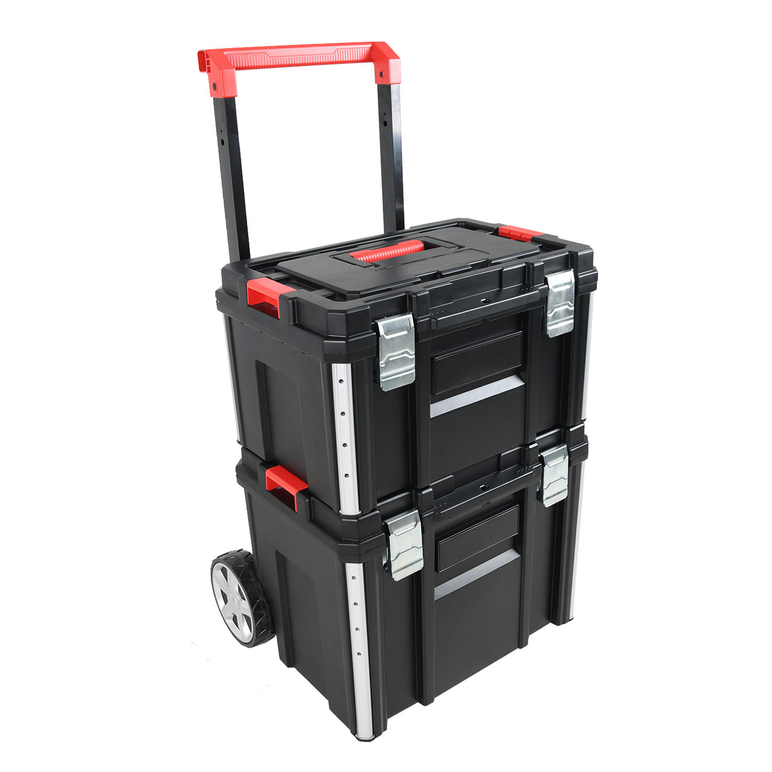 VERTAK Hand Trolley Stackable Tool Box Set Iron and PP Plastic Mobile Combination Tool Box Set Customizable OEM Support