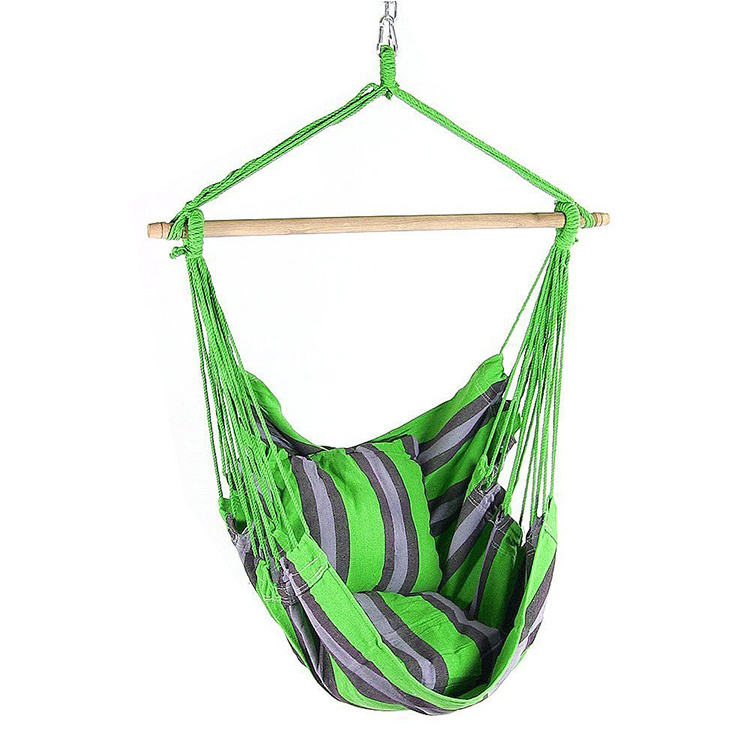 VERTAK indoor outdoor hanging swing hammock chair with cushion