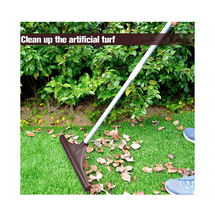 VERTAK Outdoor Garden Artificial Grass Cleaning Sweeper Long Handle Turf Brush