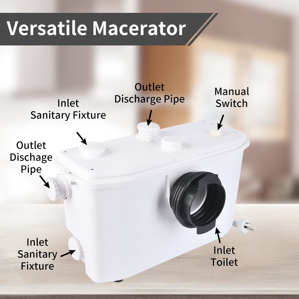 VERTAK macerating pump 600w household smart multipurpose toilet macerator pump price