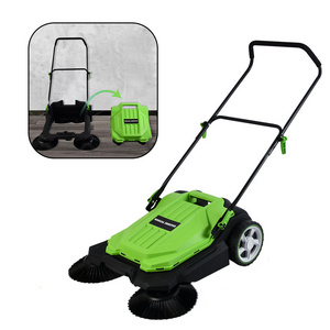 VERTAK manual floor sweeper wholesale for yard garden, Hand propelled mini street road sweeper