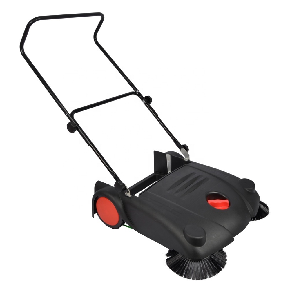 VERTAK plastic professional manual hand push floor sweeper machine easy operate leaf sweeper