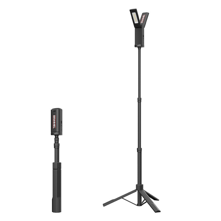 Vertak 2000 Lumen IP65 Working Light Magnetic Portable Led Telescopic Rechargeable Tripod Work Light