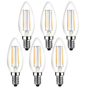 Vertak 3000K 4000K 6500K Led Filament Bulb Candle Light C35 E14 8W Filament Bulb