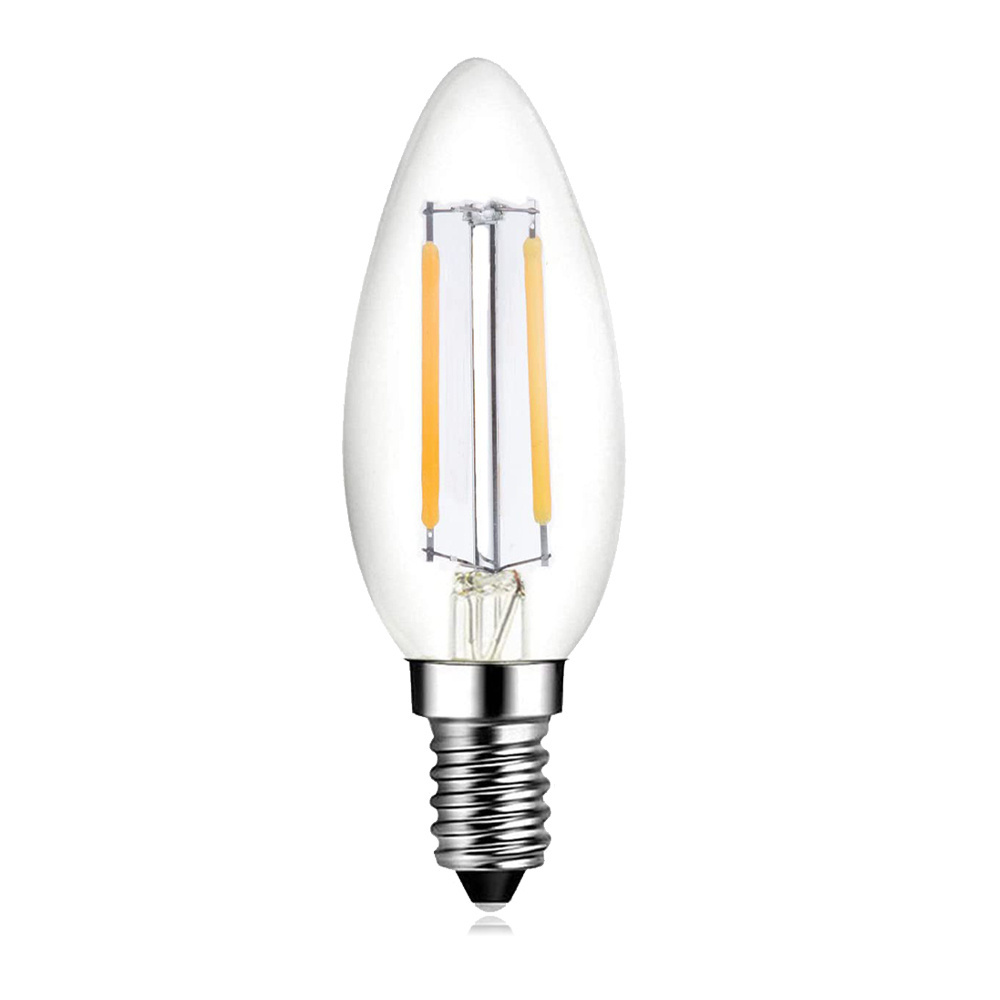 Hot Sale 2W 4W 6W 8W 10W 3000K 4000K 6500K Incandescent Bulb C35 E14 Led Filament Bulb