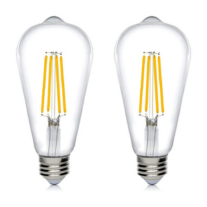 Vertak 6W Vintage Incandescent Bulb Lamp Filament Light Bulb Decor Retro Led Glass St64 E27 Led Bulb