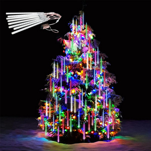 Vertak 30CM 8Tubes landscape Outdoor Decoration Led luminous Waterproof Festive Decorative Lights Meteor Shower Led Lights