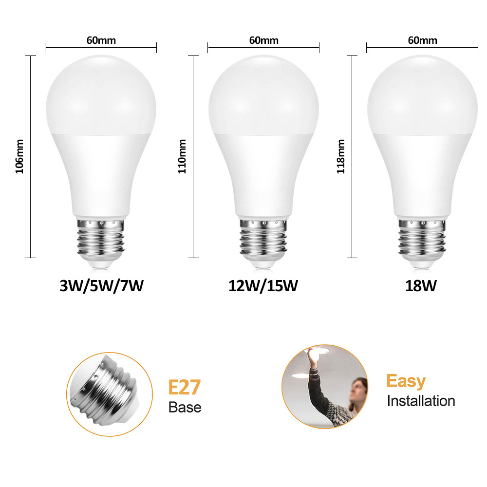 Wholesale Residential Lampada Led Bulb Lamps A60 Bombillo Light E27 10W Bulb Light Led Bulb