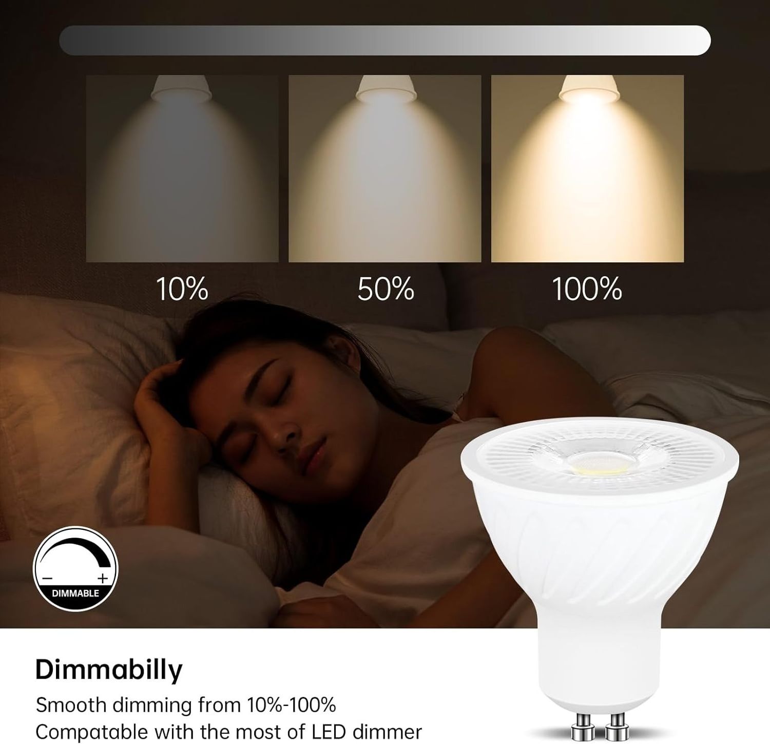 Good Quality Aluminum Energy Saving Wifi Smart Bulb Surface Recessed Mounted Gu10 Lamps Warm White Cri Ra95 Round Rgb Spot Light