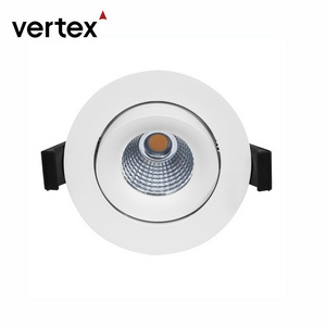 ip44 warm to dim downlight LED ceiling recessed 180 degree adjustable gimbal COB downlight