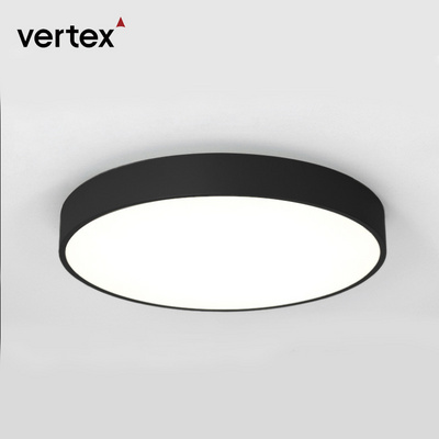 Round LED Flush Mount ceiling light fixture 11.8 inch 20W Black Indoor Modern light Dimmable Ceiling Lamp for Hallway