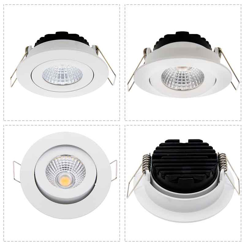 SAA IP44 reflector and lens combination Recessed LED Ceiling Spot Lights 5W 240V Ultra Slim Mini Downlight