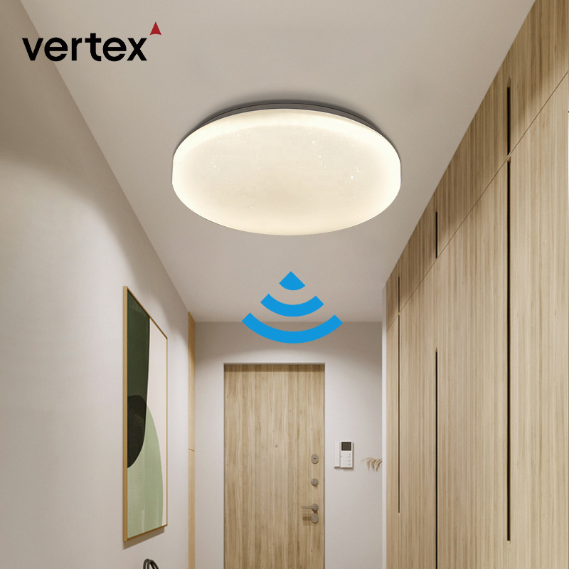 Interior design semi flush mount lighting led sensor ceiling light with motion sensor