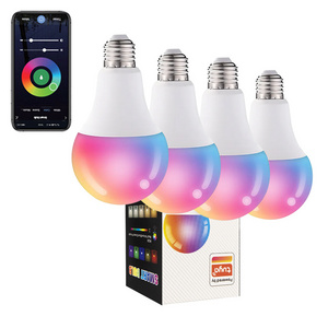 E27 B22 Smart LED Bulbs lighting RGB Tuya App Wifi Control Home Dimmable Multi Color High Quality China Factory