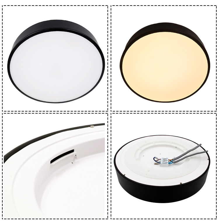 LED Flush Mount Ceiling Light Fixture CCT 3000k/4000k/5700K 11.8 Inch 20W Flat Modern Round Lighting Fixture