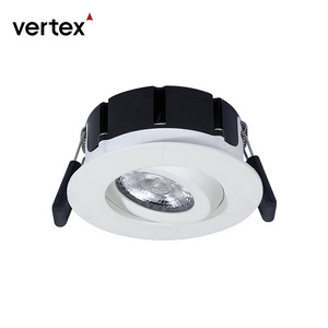 High Lumen Ip65 waterproof bathroom led spot downlights 360 Adjustable gyro Recessed cob Led down light