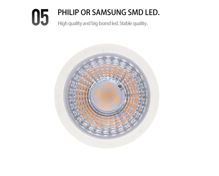 5W GU10 led bulb Recessed Indoor Lighting  LED Downlight with CE led gu10 dimmable