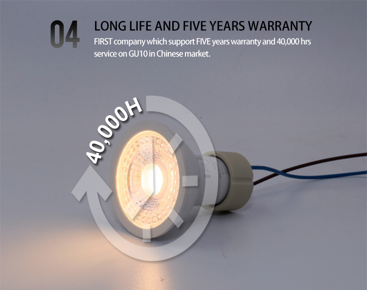 5W GU10 led bulb Recessed Indoor Lighting  LED Downlight with CE led gu10 dimmable