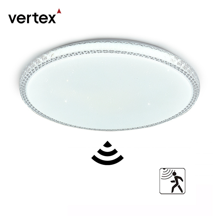 luxury new house lighting ceiling modern round hotel motion sensor led ceiling lamp