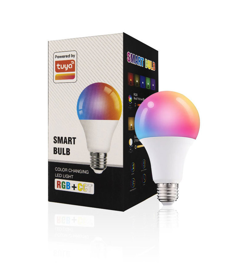 VERTEX 15W Smart LED Bulb Smart Bulb For tuya home  E27/B22 110V~ 230V WiFi Connection Color RGB CCT Voice Control